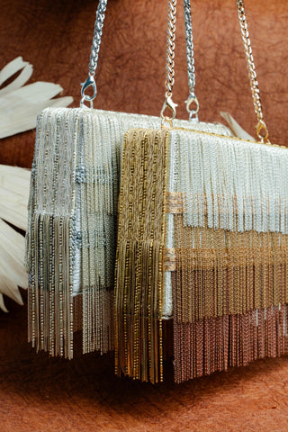 Silver hinted kasse bag