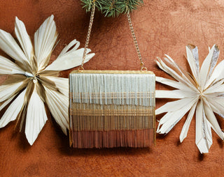 Gold hinted kasse bag