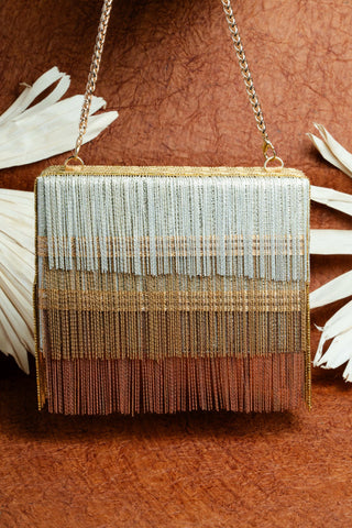 Gold hinted kasse bag