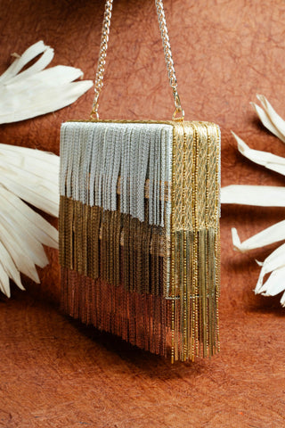 Gold hinted kasse bag