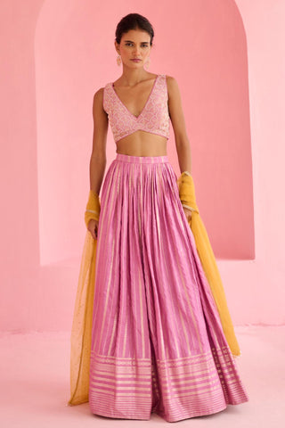 Lehenga Set Indian Wedding - Purple Hunar Lehenga by Chamee & Palak
