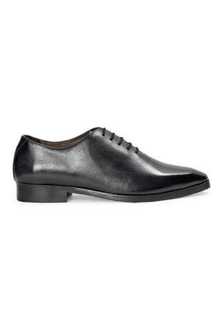 Wholecut Leather Shoes - Indian Wedding - Black Kingsley Patina by Modello Domani