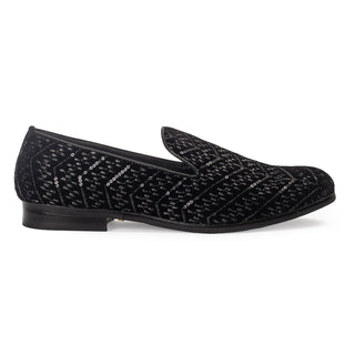 Black awadh slipons
