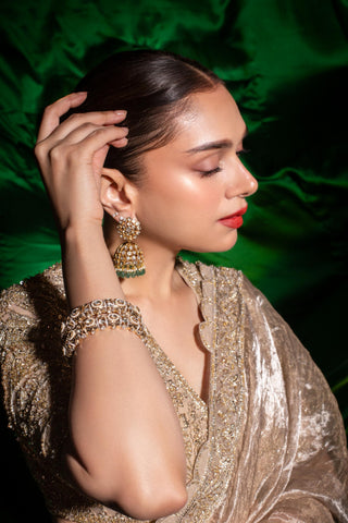 Gold swarn safarnama lehenga set