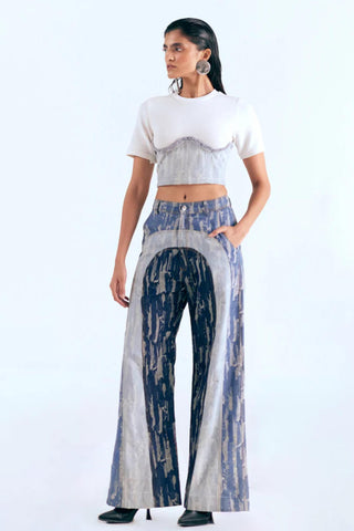 Denim Trousers Modern Denim - Blue Triple Pant by Essé