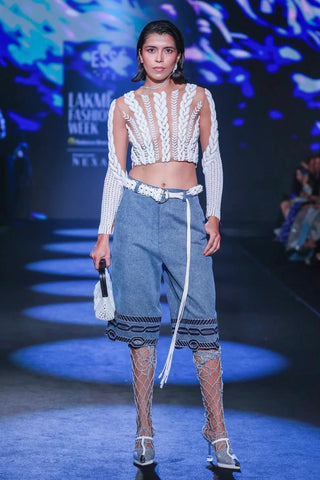 Denim Bermudas Summer Wear - Blue Denim Bermudas by Essé