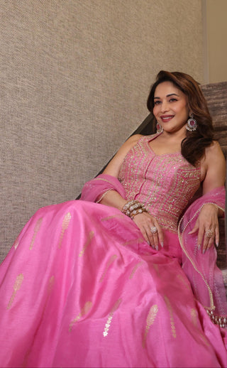 Lehenga Indian Wedding - Pink Amal Lehenga by Chamee & Palak