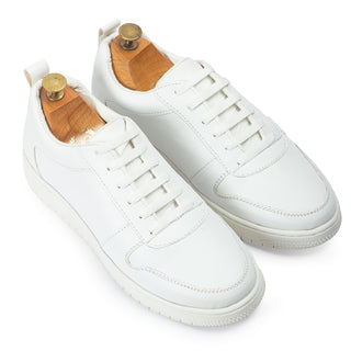 White comfort leather sneakers