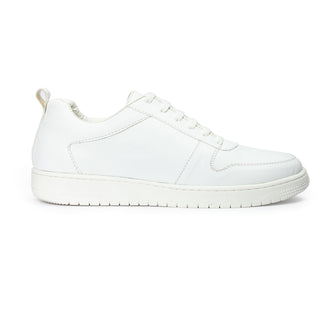 White comfort leather sneakers
