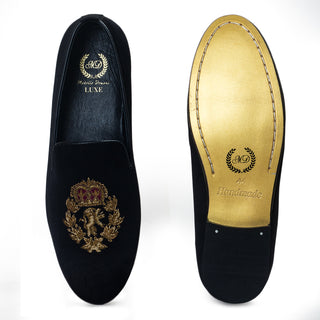 Black the kingsman slip-ons