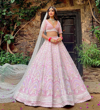 Pink florence lehenga set