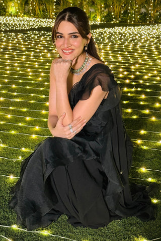 Black chic icon saree set