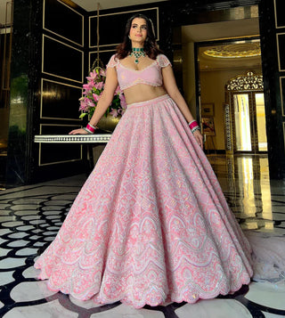 Pink reverie lehenga set