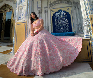 Pink reverie lehenga set