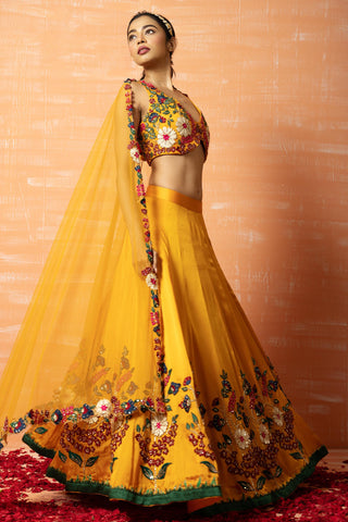 Lehenga set for Indian Wedding – Yellow Zoraah by Quench a Thirst