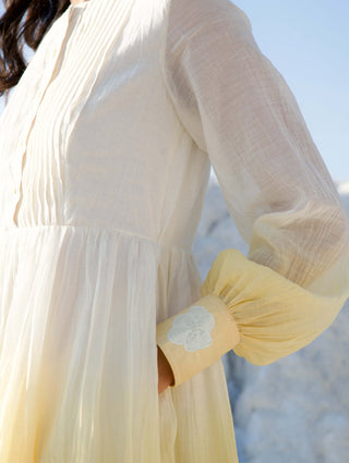 Corn silk yellow dress