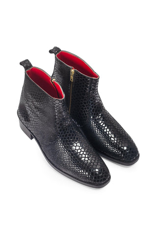 Suede Leather Boots - Indian Wedding - Black Obsidian Boots by Modello Domani