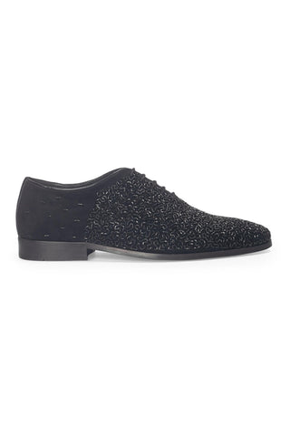 Wholecut Lace Up Shoes - Indian Wedding - Black Riviera Glamorous by Modello Domani