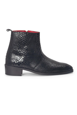 Suede Leather Boots - Indian Wedding - Black Obsidian Boots by Modello Domani