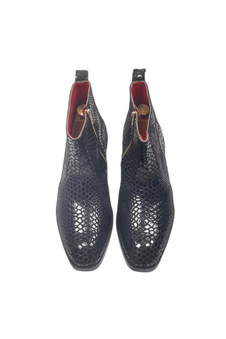Suede Leather Boots - Indian Wedding - Black Obsidian Boots by Modello Domani