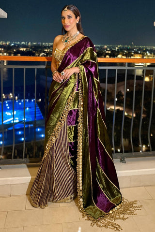 Green jahan-e-ishq naach saree