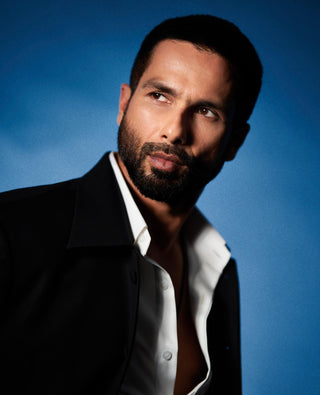 Black worsted wool classic open jacket