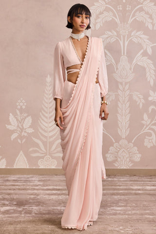 Pink ever after saree set with belt