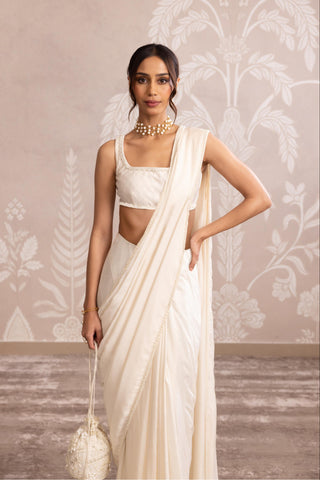 Ivory nooreh ever after saree set