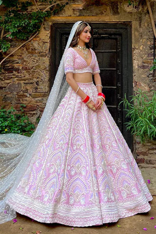 Pink florence lehenga set