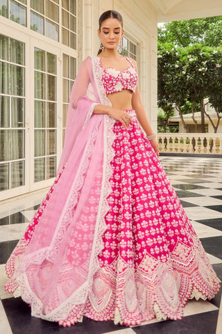 Pink isadore lehenga set