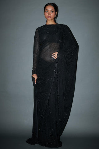 Black gabbriel diwali jaaneman saree set