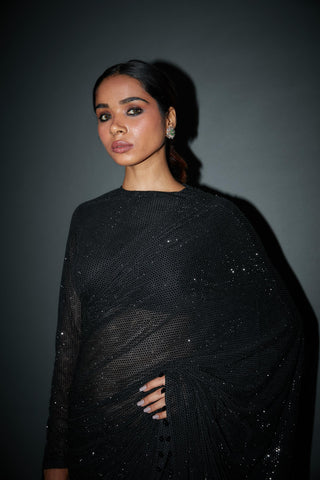 Black gabbriel diwali jaaneman saree set