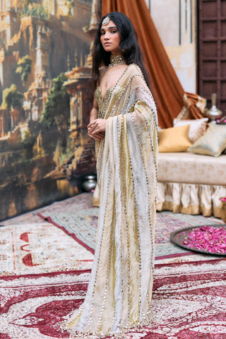 Saree Indian Wedding – Multicolor Kanakjyoti by Itrh