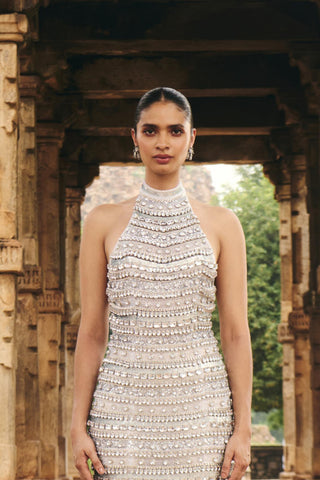 Soma silver stone natak dress