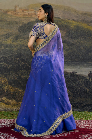 Lehenga Indian Wedding - Blue Rhea Lehenga by Itrh