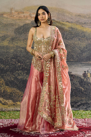 Sharara Set Indian Wedding - Pink Gulbahar Sharara by Itrh