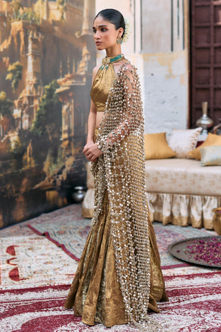 Lehenga Set Indian Wedding - Brown Mandira Ensemble by Itrh