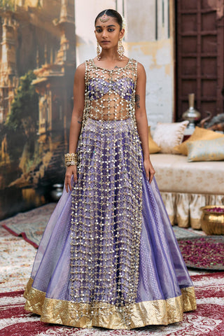 Lehenga Set Indian Wedding - Purple Prabha Ensemble by Itrh