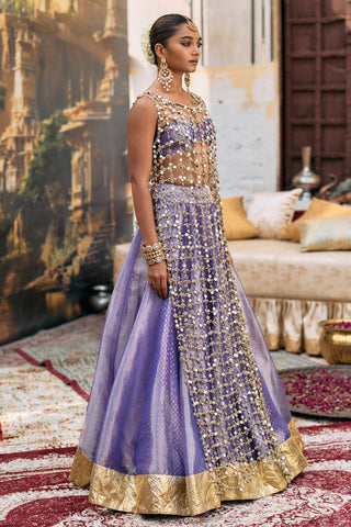 Lehenga Set Indian Wedding - Purple Prabha Ensemble by Itrh