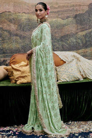 Green naayaab naach saree