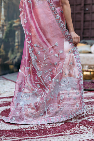 Tissue Saree Indian Wedding – Krishna Shveta by Itrh