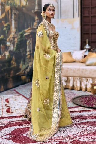 Lehenga set Indian Wedding - Multicolor Chaitrangi by Itrh