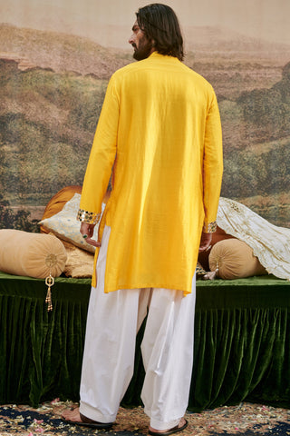 Yellow khayalat-e naach kurta set