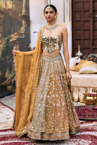 Lehenga set Indian Wedding - Multicolor Apeksha by Itrh