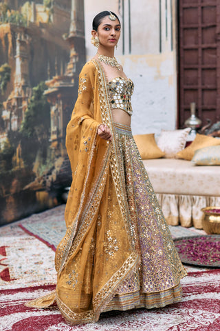 Lehenga set Indian Wedding - Multicolor Apeksha by Itrh