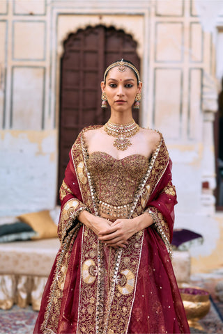 Lehenga set Indian Wedding – Multicolor Arunima by Itrh