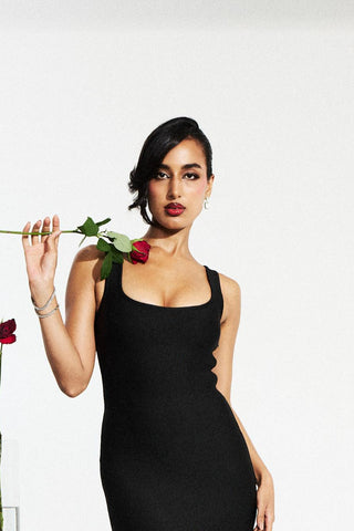 Dress Alluring Wear - Black Shelly Dress by self-cntrd