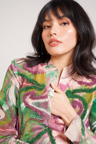 Multicolor Chaya Ira Blazer Set – Evening Soiree Stylish Blazer Set by Advait