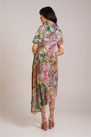 Multicolor chaya ira polo dress