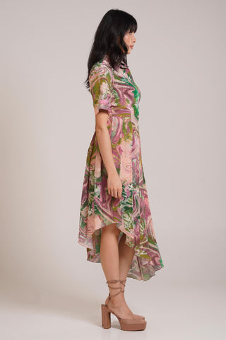 Multicolor Chaya Ira Polo Dress – Smart Daytime Affair Polo Dress by Advait